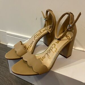 Sam Edelman nude block heel sandals